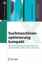 book Suchmaschinenoptimierung kompakt: Anwendungsorientierte Techniken für die Praxis