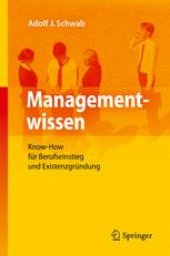 book Managementwissen: Know-How für Berufseinstieg und Existenzgründung