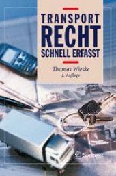 book Transportrecht: Schnell erfasst