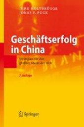 book Geschäftserfolg in China: Strategien für den größten Markt der Welt