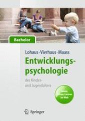 book Entwicklungspsychologie des Kindes- und Jugendalters für Bachelor