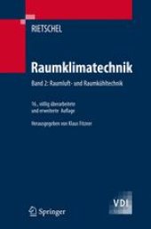 book Raumklimatechnik – Band 2: Raumluft- und Raumkühltechnik