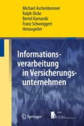 book Informationsverarbeitung in Versicherungsunternehmen