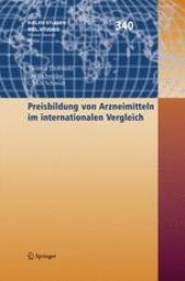 book Preisbildung von Arzneimitteln im internationalen Vergleich