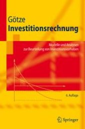 book Investitionsrechnung: Modelle und Analysen zur Beurteilung von Investitionsvorhaben