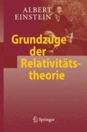 book Grundzüge der Relativitätstheorie