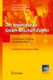 book Der Ingenieur als GmbH-Geschäftsführer: Grundwissen, Haftung, Vertragsgestaltung