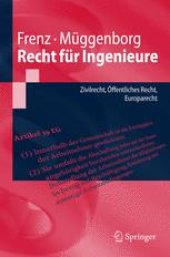 book Recht für Ingenieure: Zivilrecht, Öffentliches Recht, Europarecht