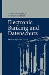 book Electronic Banking und Datenschutz: Rechtsfragen und Praxis