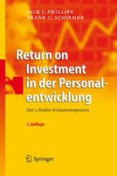 book Return on Investment in der Personalentwicklung: Der 5-Stufen-Evaluationsprozess