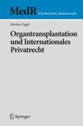 book Organtransplantation und Internationales Privatrecht