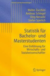 book Statistik für Bachelor- und Masterstudenten: Eine Einführung für Wirtschafts- und Sozialwissenschaftler