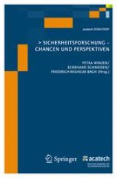 book Sicherheitsforschung-Chancen und Perspektiven