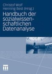 book Handbuch der sozialwissenschaftlichen Datenanalyse