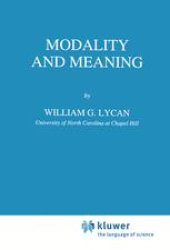 book Modality and Meaning