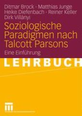 book Soziologische Paradigmen nach Talcott Parsons: Eine Einführung