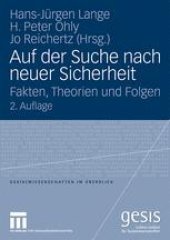 book Auf der Suche nach neuer Sicherheit: Fakten, Theorien und Folgen