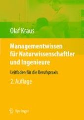 book Managementwissen für Naturwissenschaftler und Ingenieure: Leitfaden für die Berufspraxis