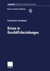 book Krisen in Geschäftsbeziehungen