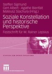 book Soziale Konstellation und historische Perspektive