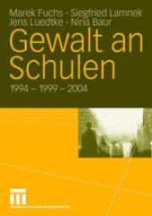 book Gewalt an Schulen: 1994 — 1999 — 2004