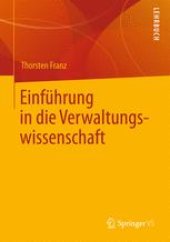 book Einführung in die Verwaltungswissenschaft