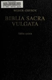 book Biblia Sacra Vulgata - Editio Quinta