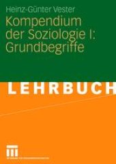 book Kompendium der Soziologie I: Grundbegriffe