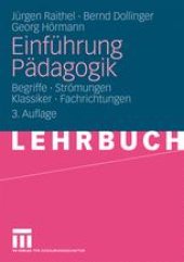 book Einführung Pädagogik: Begriffe · Strömungen Klassiker · Fachrichtungen