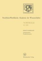 book Nordrhein-Westfälische Akademie der Wissenschaften: Geisteswissenschaften Vorträge - G 339