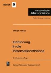 book Einführung in die Informationstheorie