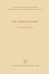 book Die Handelsspanne