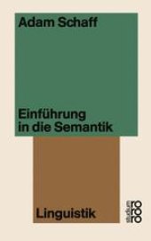 book Einführung in die Semantik