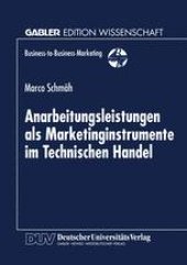 book Anarbeitungsleistungen als Marketinginstrumente im Technischen Handel