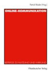 book Online-Kommunikation: Beiträge zu Nutzung und Wirkung