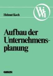 book Aufbau der Unternehmensplanung