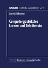 book Computergestütztes Lernen und Teledienste