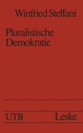 book Pluralistische Demokratie: Studien zur Theorie und Praxis