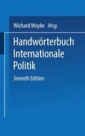 book Handwörterbuch Internationale Politik