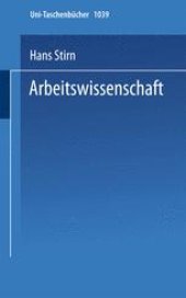 book Arbeitswissenschaft: Grundlagen — Abgrenzungen — Probleme