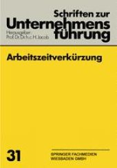 book Arbeitszeitverkürzung