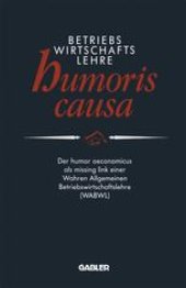 book Betriebswirtschaftslehre humoris causa