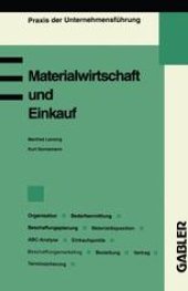 book Materialwirtschaft und Einkauf