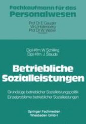 book Betriebliche Sozialleistungen