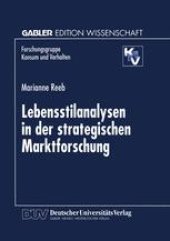 book Lebensstilanalysen in der strategischen Marktforschung