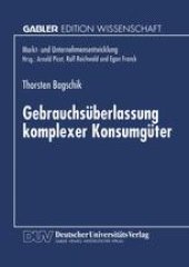 book Gebrauchsüberlassung komplexer Konsumgüter: Eine ökonomische Analyse