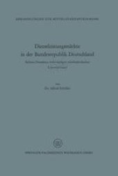 book Dienstleistungsmärkte in der Bundesrepublik Deutschland: Sichere Domänen selbständiger mittelständischer Unternehmen?