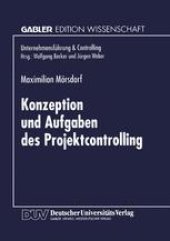 book Konzeption und Aufgaben des Projektcontrolling