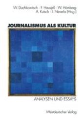 book Journalismus als Kultur: Analysen und Essays