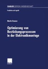 book Optimierung von Bestückungsprozessen in der Elektronikmontage